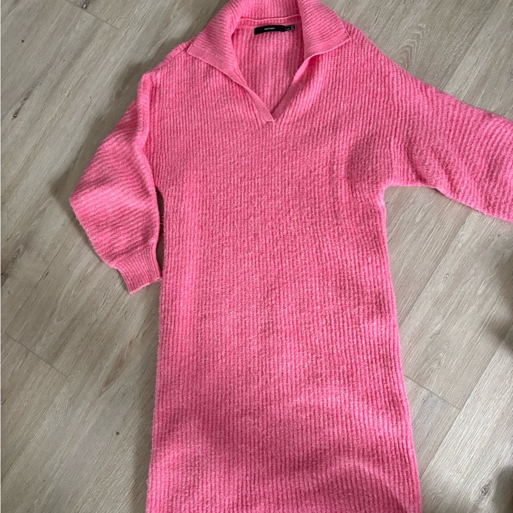 Vero Moda Pink V-Neck Sweater Dress